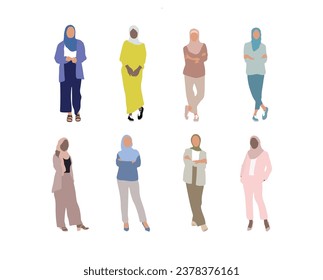 variety of different muslim women