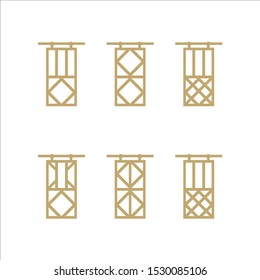 variety of door concepts , vector