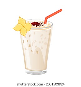 a variety of drinks vector illustration