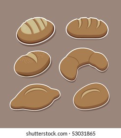 Variety of French bread and sweet