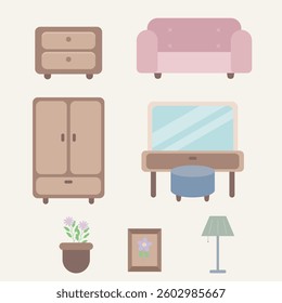 a variety of furniture products