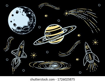 Variety of Galaxy Elements set