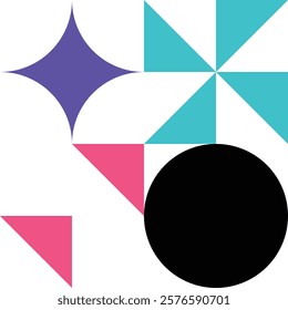 variety of geometric shapes ornament