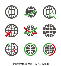 Variety of Global Map icons
