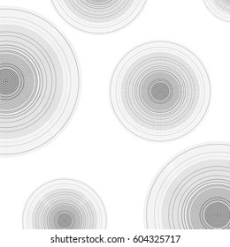 Variety Grey dots in circle shape pattern design abstract background concept