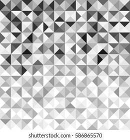 Variety grey square pixel tile mosaic abstract background