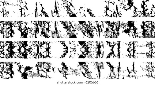 Variety of grunge squares