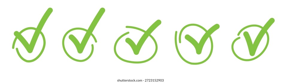 Conjunto de design de elemento de forma de tique desenhado à mão de variedade