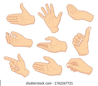 Variety of Hand Gestures set