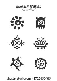 Variety of Hawaiian tribal symbols