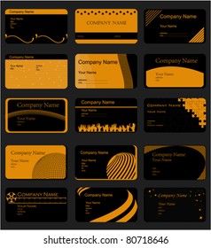 variety of  horizontal cards