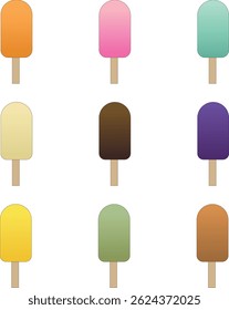 Variety of Ice Cream Flavors