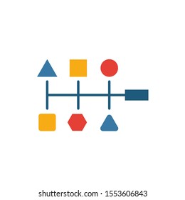 Variety icon. Flat creative element from big data icons collection. Colored variety icon for templates, web design and software.