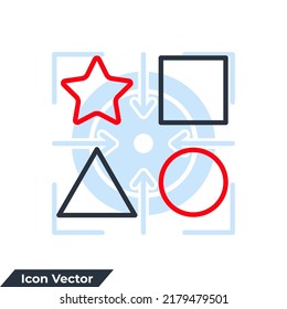 variety icon logo vector illustration. variation symbol template for graphic and web design collection