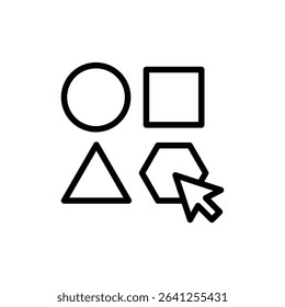 Variety icon outline set sign