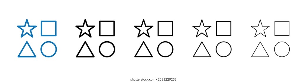 Variety icon Outline vector logo for web ui