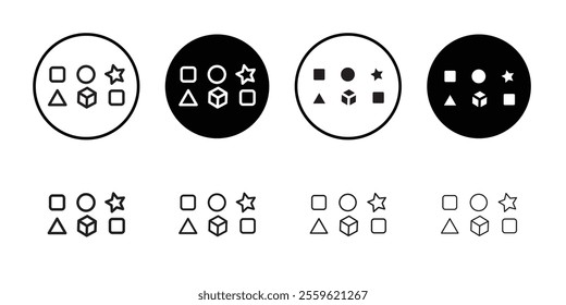 Variety icon Thin line flat illustration