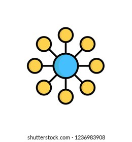 variety icon vector design. fill outline style