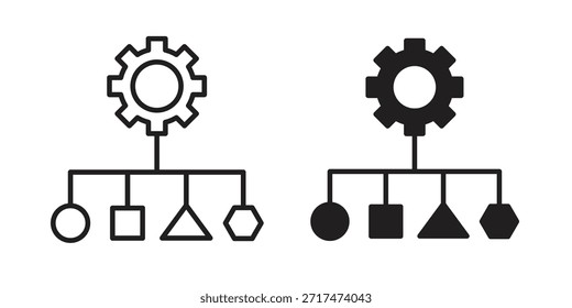 Ícones de variedade. Pixel perfeito. Ícone de contorno de vetor. Conceito de logotipo plano.