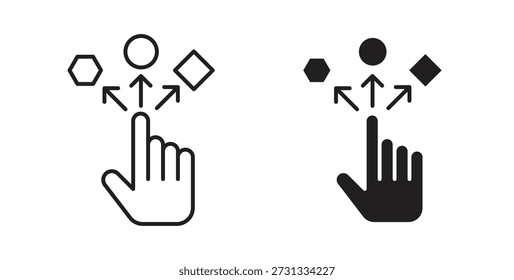 Variety icons set. Simple line vector illustration