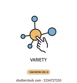 variety icons  symbol vector elements for infographic web