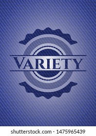 Variety with jean texture. Vector Illustration. Detailed.