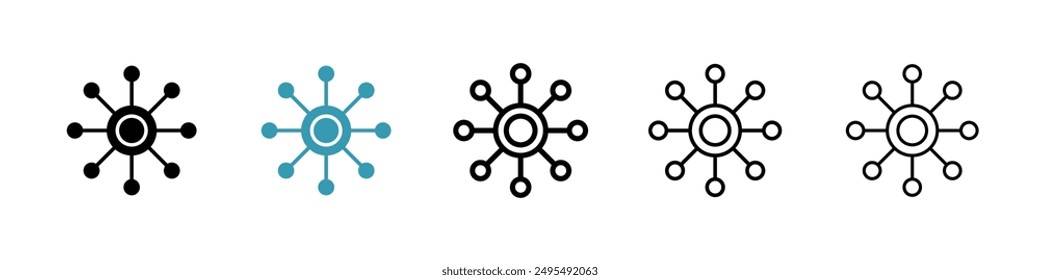 Variety line icon vector set.