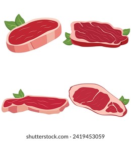 variety of meat, vector design set