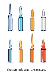 Variety of Medical Ampoules set