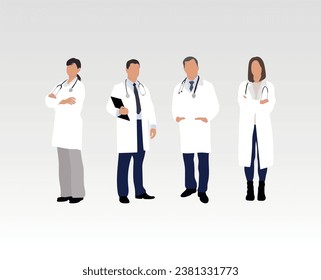 variety of medicine and healthcare staff