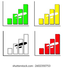 A variety of modern and attractive signal icon vectors. With subtle gradients and a touch of minimalist geometric elements, creating a dynamic and professional look.