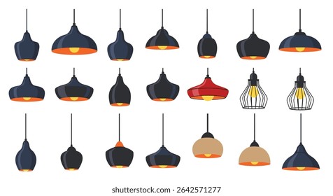 Variety of Modern Pendant Lighting Fixtures for Contemporary Interior Design and Decoration Styles