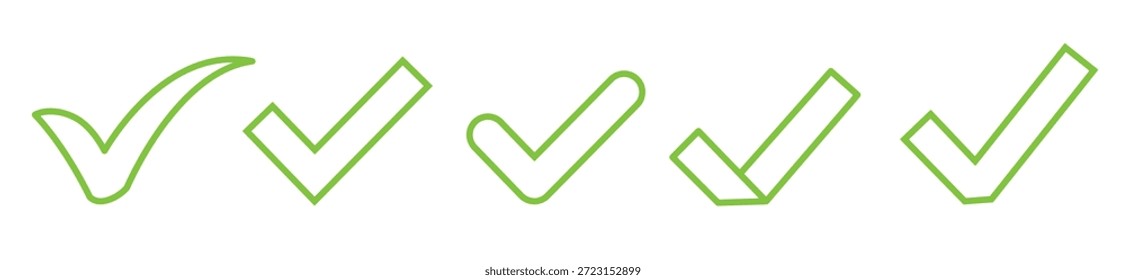 Conjunto de diseño de elemento de forma de garrapata de contorno de Variedad