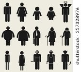 Variety people icon symbol for multi using