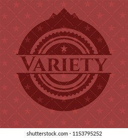 Variety red emblem. Retro