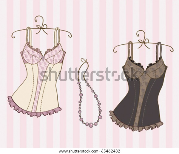 Variety Sexy Corsets Stock Vector Royalty Free 65462482 Shutterstock 7071