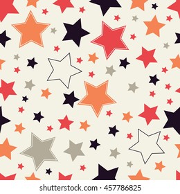 a variety of stars. seamless pattern. star.