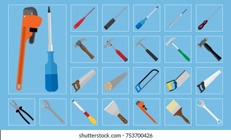 A variety of tools used by builders and handymen the World over.