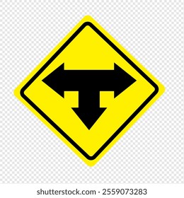 A variety of traffic signs showcasing road safety, warning, and guidance symbols, perfect for transportation, urban planning, and safety-related designs