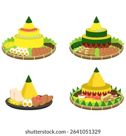 Variety of Tumpeng Dishes A Celebration of Indonesian Cuisine