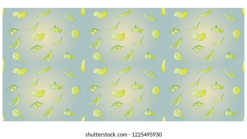 Variety of vegetables with beautiful background 