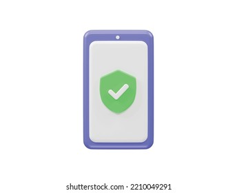 Varified icon 3d rendering illustration