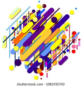 Various abstract colorful design background  white color wallpaper illustration