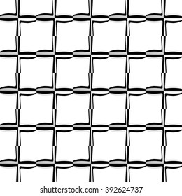 Various abstract geometric patterns, monochrome mosaic backgrounds. Repeatable.
