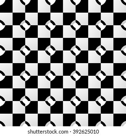 Various abstract geometric patterns, monochrome mosaic backgrounds. Repeatable.