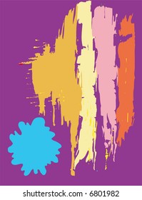 Various abstract splashes set. Vector format