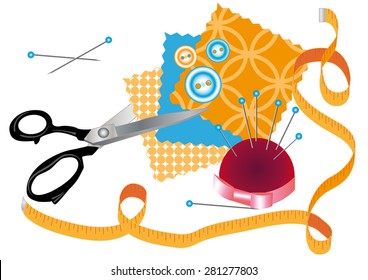 Various accessories for sewing