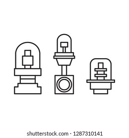 Various aircraft warning light