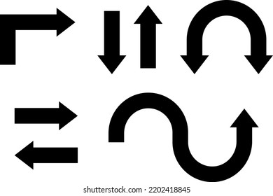 Various arrows set : vector
