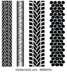 various automobile tyres